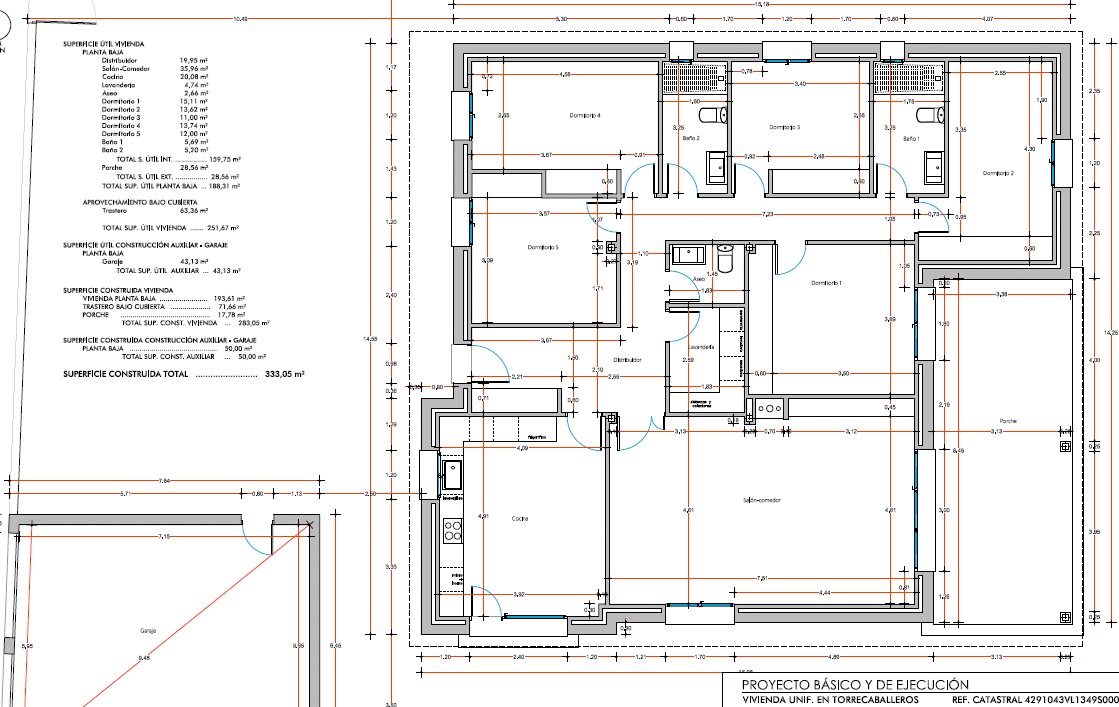 Bloque de viviendas en Segovia — Planta
