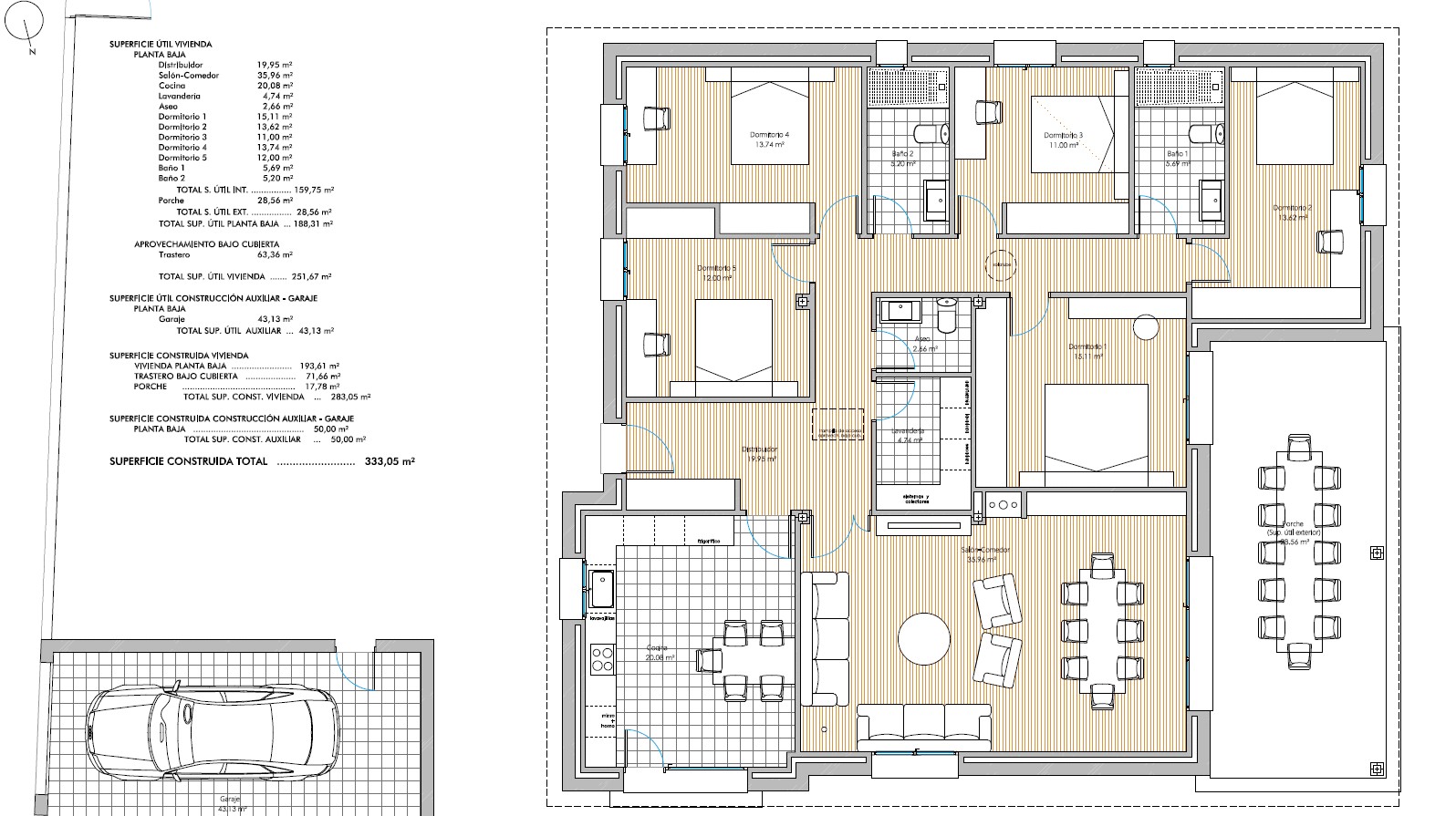 Vivienda unifamiliar en La Granja — Planta